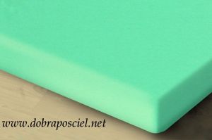 Prześcieradło jersey z gumą 200/220 Turkusowe J-78